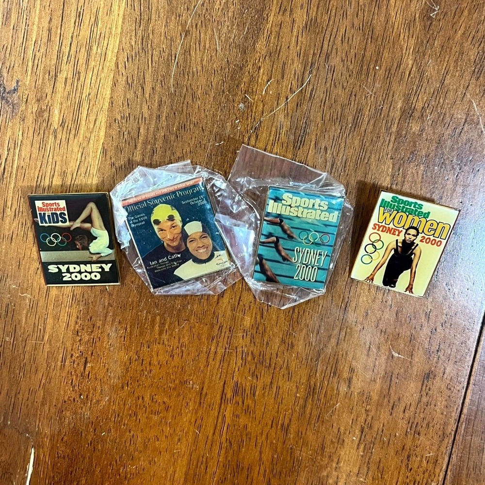 Set of 4 Sydney 2000 Olymics Sports Illustrated Collector's Pin Collection‎